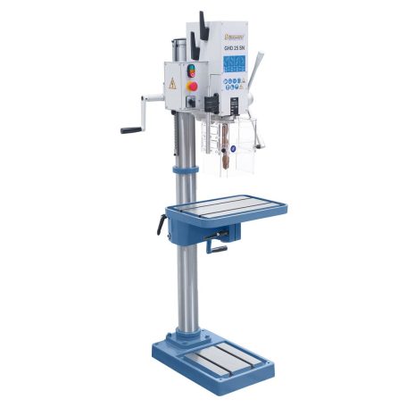 25mm, GHD25SN Hajtóműves-oszlopos fúrógép GHD digitális fúrásmélység-mutatóval