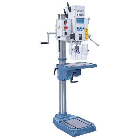 28mm, GHD28SV Hajtóműves-oszlopos fúrógép digitális fúrásmélység-mutatóval