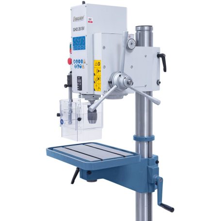 28mm, GHD28SV Hajtóműves-oszlopos fúrógép digitális fúrásmélység-mutatóval