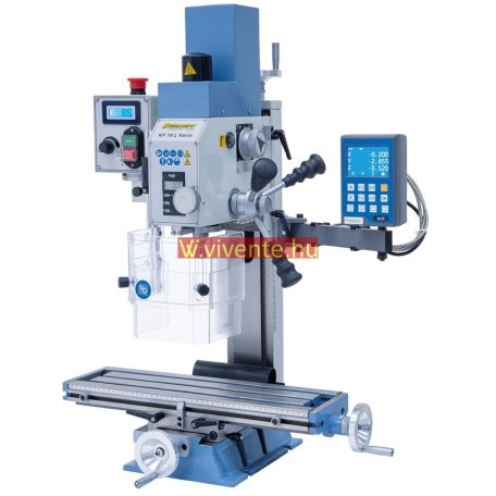 230V, KF16L Vario + DT 40 háromtengelyes digitális mutató Fúró- és marógép
