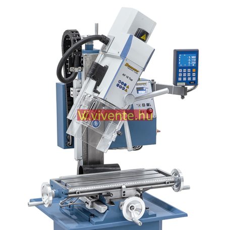 230V, KF18Top + DT 40 háromtengelyes digitális mutató Fúró- és marógép 