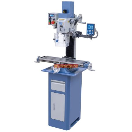 230V, KF25L Vario + DT 40 háromtengelyes digitális mutató Fúró- és marógép 