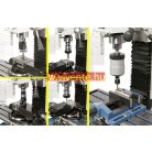 230V, KF25L Vario + DT 40 háromtengelyes digitális mutató Fúró- és marógép 