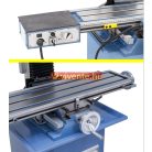 230V, KF25L Vario + DT 40 háromtengelyes digitális mutató Fúró- és marógép 