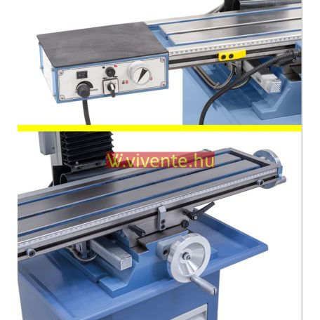 230V, KF25L Vario + DT 40 háromtengelyes digitális mutató Fúró- és marógép 