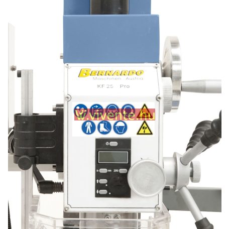 230V, KF25PRO előretolással Fúró- és marógép 