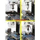 230V, BF30N Super előretolással és ES-12 V háromtengelyes digitális mutatóval Fúró- és marógép 