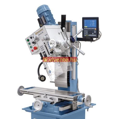 400V, FM45HS + ES-12 V háromtengelyes digitális mutató Fúró- és marógép 