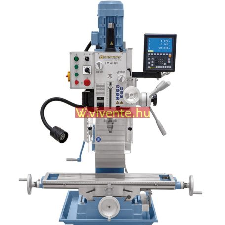 400V, FM45HS + ES-12 V háromtengelyes digitális mutató Fúró- és marógép 
