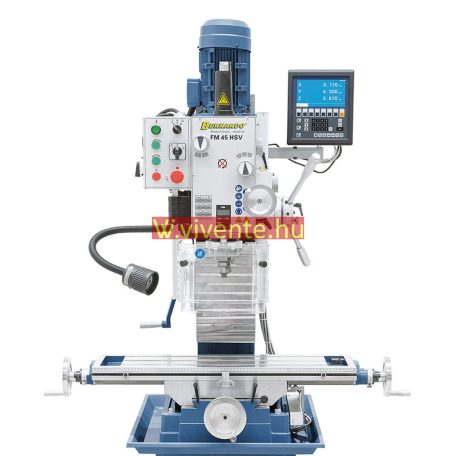 400V, FM45HSV + ES-12 V háromtengelyes digitális mutató Fúró- és marógép 