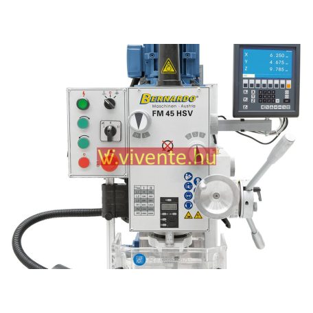 400V, FM45HSV + ES-12 V háromtengelyes digitális mutató Fúró- és marógép 