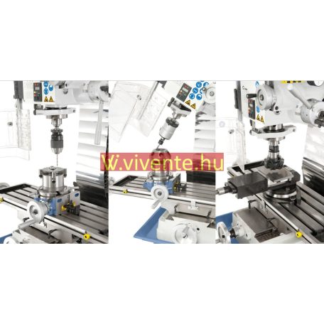 400V, FM45HSV + ES-12 V háromtengelyes digitális mutató Fúró- és marógép 