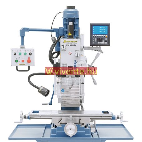 400V, FM50HSV + ES-12 V háromtengelyes digitális mutató Fúró- és marógép 