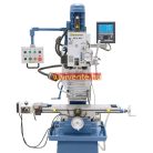 400V, FM55HSV + ES-12 V háromtengelyes digitális mutató és előtolás az x tengelyhez Fúró- és marógép 