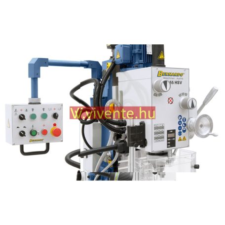 400V, FM55HSV + ES-12 V háromtengelyes digitális mutató és előtolás az x tengelyhez Fúró- és marógép 