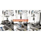 400V, FM55HSV + ES-12 V háromtengelyes digitális mutató és előtolás az x tengelyhez Fúró- és marógép 