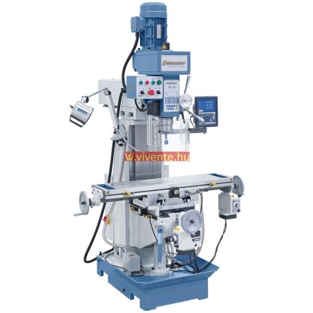 400V, KF60 + 3 tengelyes helyzetmutató ES-12 V + maróasztal-előretoló az y-tengelyen Fúró- és marógép 