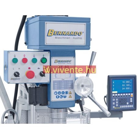 400V, KF60 + 3 tengelyes helyzetmutató ES-12 V + maróasztal-előretoló az y-tengelyen Fúró- és marógép 