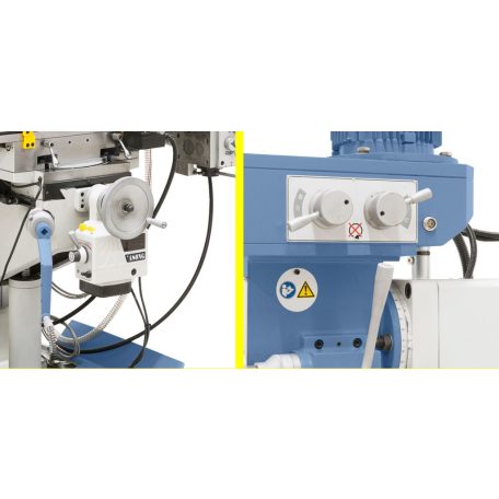 UWF 80 E + 3-tengelyes digitális ES-12 H kijelzővel és y-előretolóval Univerzális marógép 