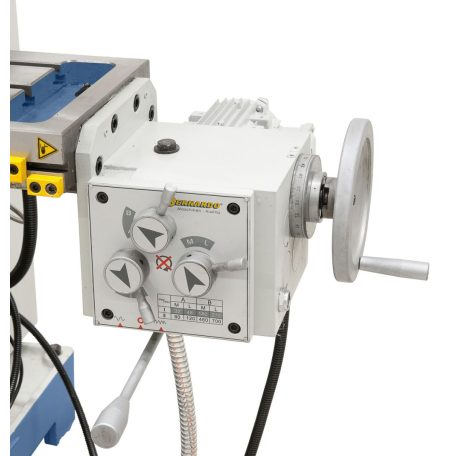 UWF 80 E + 3-tengelyes digitális ES-12 H kijelzővel és y-előretolóval Univerzális marógép 