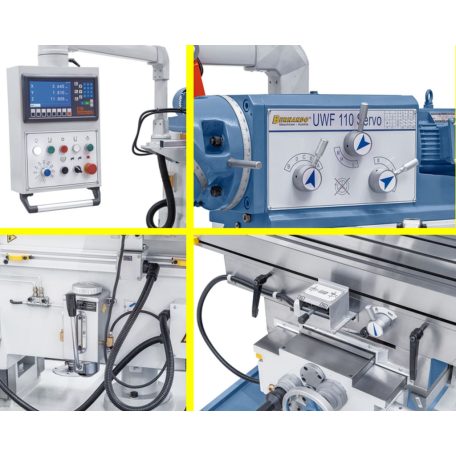 UWF 110 Servo - 1000 + 3-tengelyes digitális ES-12 H Univerzális marógép 