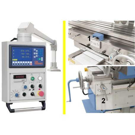 UWF 150 V Servo + 3-tengelyes digitális ES-12 H Univerzális marógép 