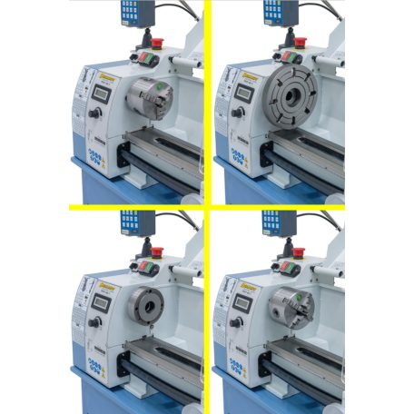 230V Profi 400 V+ kéttengelyes digitális kijelző DT 40 Asztali esztergagép 