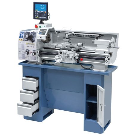 230V Profi 650 G + kéttengelyes digitális kijelző ES-12 V Vezér- és vonóorsós esztergagép 