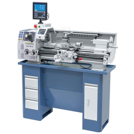 400V Profi 650 G+ kéttengelyes digitális kijelző ES-12 V Vezér- és vonóorsós esztergagép 