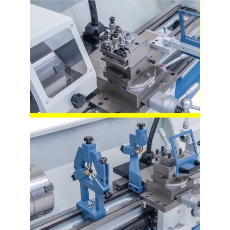 230V Hobby 800 G+ kéttengelyes digitális kijelző DT 40 Vezér- és vonóorsós esztergagép