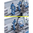 230V Hobby 800 G+ kéttengelyes digitális kijelző DT 40 Vezér- és vonóorsós esztergagép