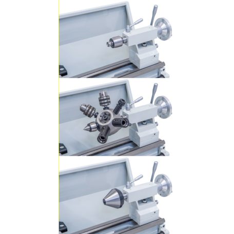 230V Hobby 800 G+ kéttengelyes digitális kijelző DT 40 Vezér- és vonóorsós esztergagép