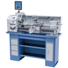   230V Profi 750 Vario+ kéttengelyes digitális kijelző ES-12 V Vezér- és vonóorsós esztergagép 