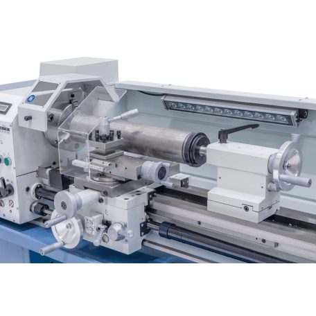 230V Profi 750 Vario+ kéttengelyes digitális kijelző ES-12 V Vezér- és vonóorsós esztergagép 