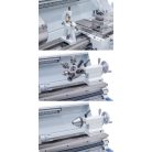 230V Profi 750 Vario+ kéttengelyes digitális kijelző ES-12 V Vezér- és vonóorsós esztergagép 