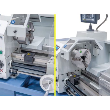 400V Profi 750 Vario+ kéttengelyes digitális kijelző ES-12 V Vezér- és vonóorsós esztergagép 