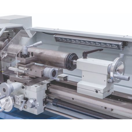 230V Profi 900 Vario+ kéttengelyes digitális kijelző ES-12 V Vezér- és vonóorsós esztergagép 