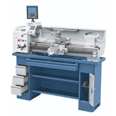   400V Profi 900 Vario + kéttengelyes digitális kijelző ES-12 V Vezér- és vonóorsós esztergagép 