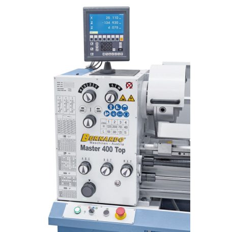 1,5kW Master 400 Top Vario + háromtengelyes digitális mutató ES-12 V Univerzális Esztergagép