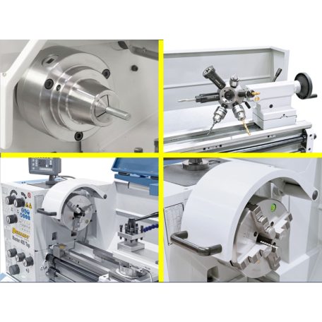 1,5kW Master 400 Top Vario + háromtengelyes digitális mutató ES-12 V Univerzális Esztergagép