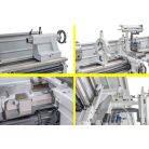 7,5/10,0kW Titan 560 x 2000 Pro + háromtengelyes digitális mutató Nagy teherbírású ipari Univerzális Esztergagép