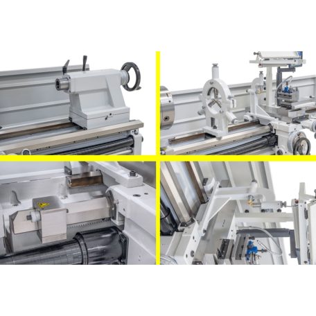 7,5/10,0kW Titan 560 x 2000 Pro + háromtengelyes digitális mutató Nagy teherbírású ipari Univerzális Esztergagép