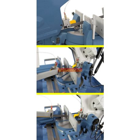 MBS350DG-VR PRO / 400 V Kettős-sarkalószalagfűrész 