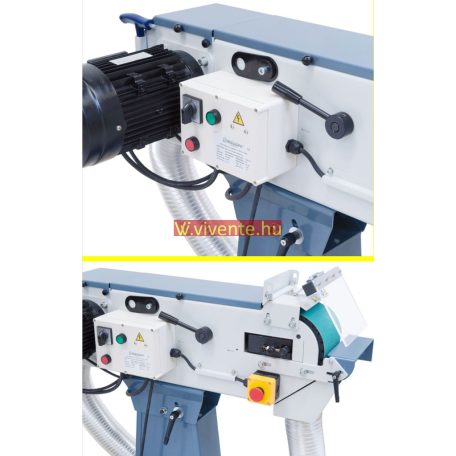 150x2000mm, 400V, MS150x2000DC-2 Szalagcsiszoló elszívóval 