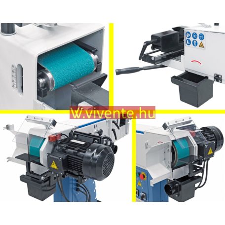 100x2000mm, 400V, KBR100x2000 Duo Kombinált szalag- és csőcsiszológép 