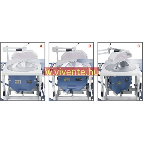 400x30mm, 400V, UZT400 Univerzális asztali körfűrész - ácsmunkához