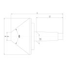 Együttfutó központozókúp MK 4 - 130 mm