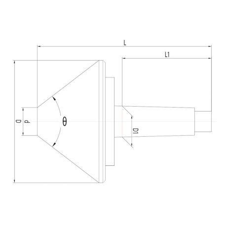 Együttfutó központozókúp MK 4 - 130 mm