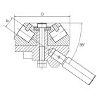 Esztergafej tartó MK 4, 6 állomással