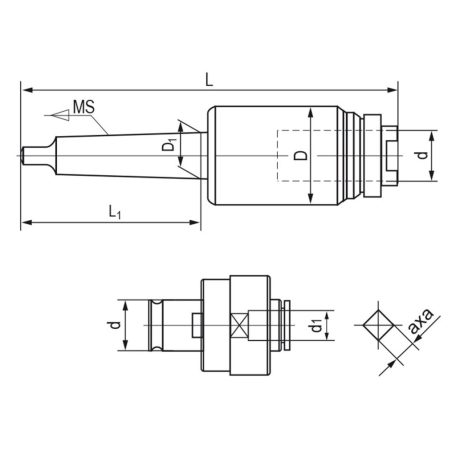 Menetvágó gyorsváltó tokmány készlet MK 3 / M3 - M12